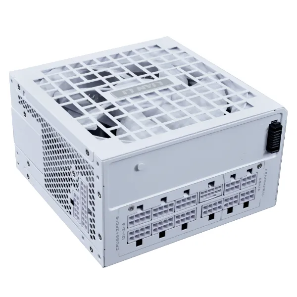 Блок питания Lian Li RS1000G WHITE 1000W Без хаба (G9P.RS1000G.W000.EU) [1000 Вт, 80 PLUS Gold, 12x SATA, 1 x 16 pin (12VHPWR), 3 x 6+2 pin PCIe, 2x 4+4 pin CPU, ATX]