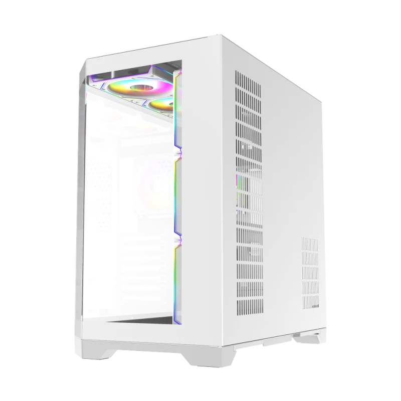 Корпус GameMax Hype-A WH [Midi Tower, ARGB 4 x 12см, белый]