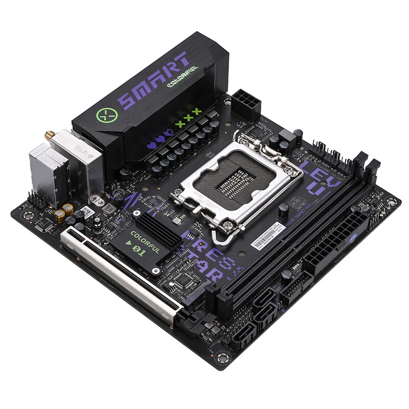 Материнская плата Colorful H610I SMART WIFI V20 [LGA 1700, Intel H610, 2xDDR 4, 1xM.2, 1xPCI-E x16, Mini-ITX]