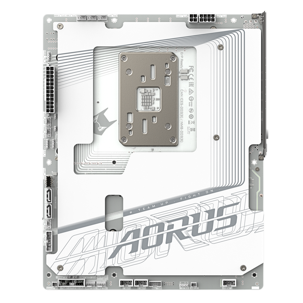 Материнская плата Gigabyte B850 AORUS STEALTH ICE (B850 A STEALTH ICE) [AM5, AMD B850, 4xDDR 5, 4xM.2, 2xPCI-E x16, Standard-ATX]
