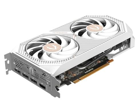Видеокарта Zotac RTX 5050 TWIN EDGE OC WHITE ED (ZT-B50500Q-10M) [8 ГБ, GDDR6, 128 бит, HDMI, DisplayPort (3 шт)]