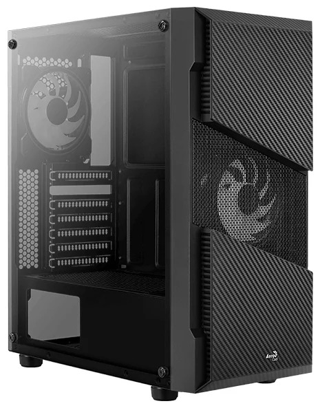 Корпус ПК без БП AeroCool Menace Saturn RGB, черный  - купить в интернет-магазине Forcecom.kz Корпус ПК без БП AeroCool Menace Saturn RGB, черный
