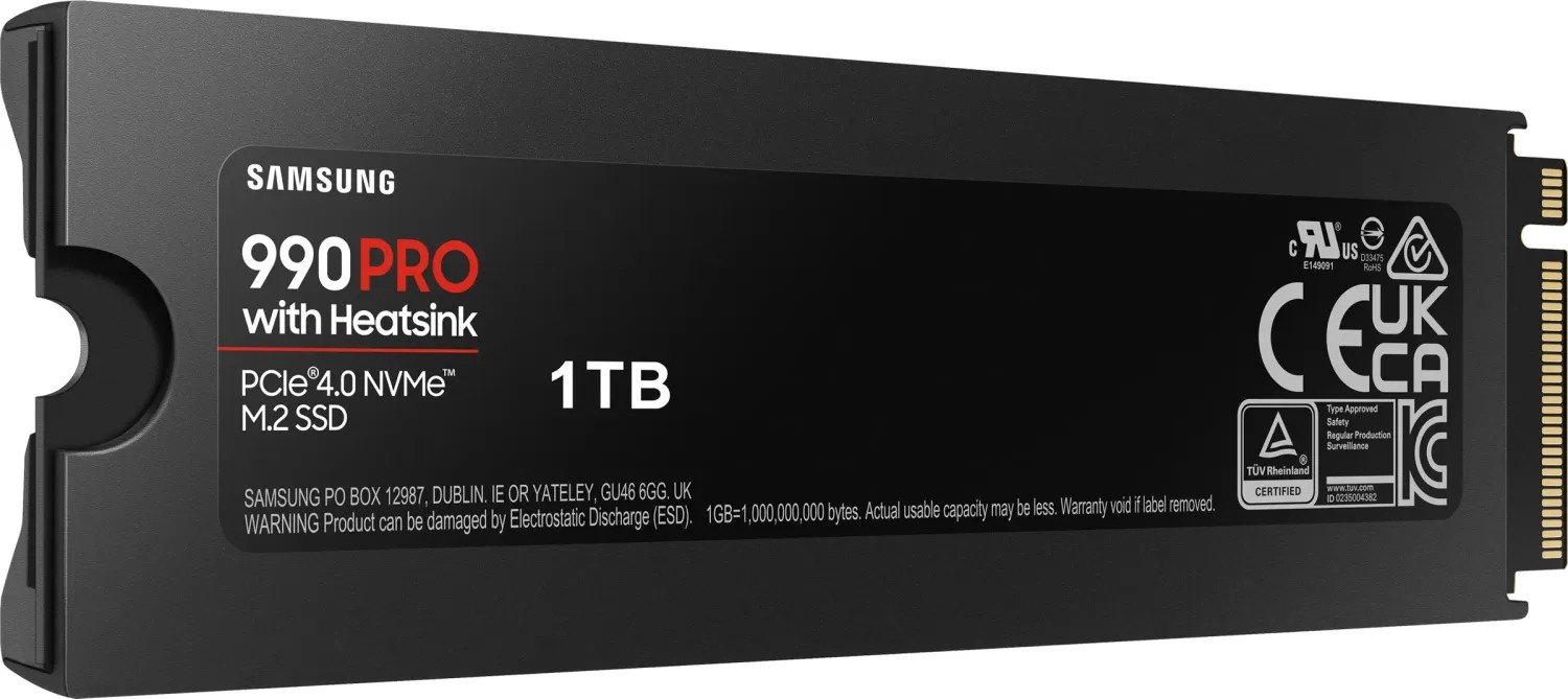 SSD-накопитель Samsung 990 PRO (MZ-V9P1T0GW) [1 ТБ, M.2, PCI-E, 7450/6900 МБ/с, TLC]