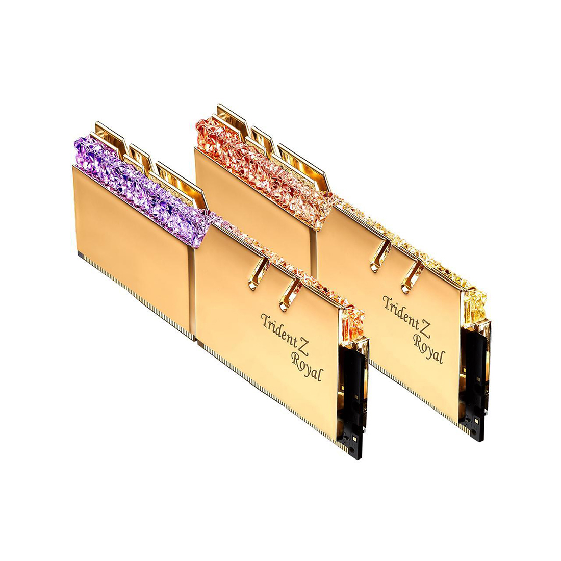 Комплект оперативной памяти G.SKILL TridentZ Royal F4-4266C19D-16GTRG [16 ГБ DDR 4, 4266 МГц, 1.4 В, подсветка, KIT]