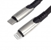 Интерфейсный кабель Awei Type-C to Lightning CL-119L 20W 9V 2.4A 1m Чёрный - купить по цене 3 290 тг. в интернет-магазине Forcecom.kz