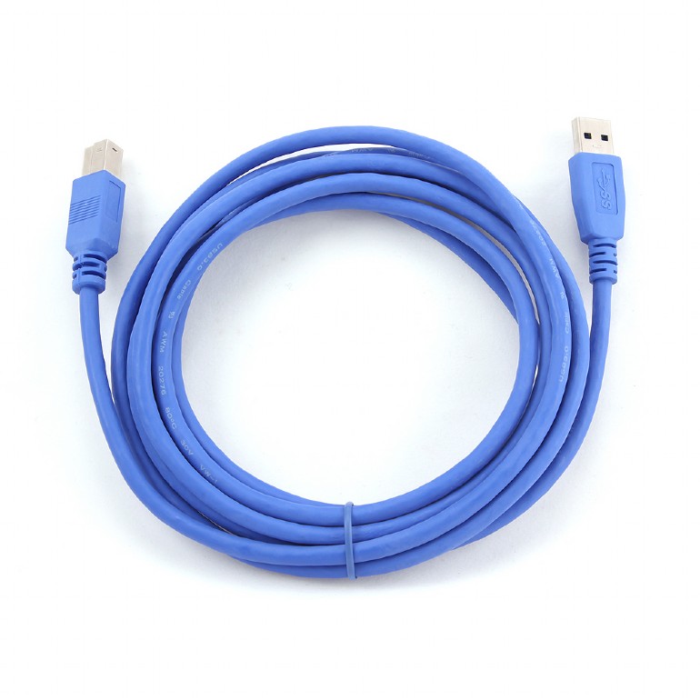 Кабель USB 3.0 Pro Gembird CCP-USB3-AMBM-6, AM/BM, 1.8м, экран, синий, пакет - купить по цене 480 тг. в интернет-магазине Forcecom.kz