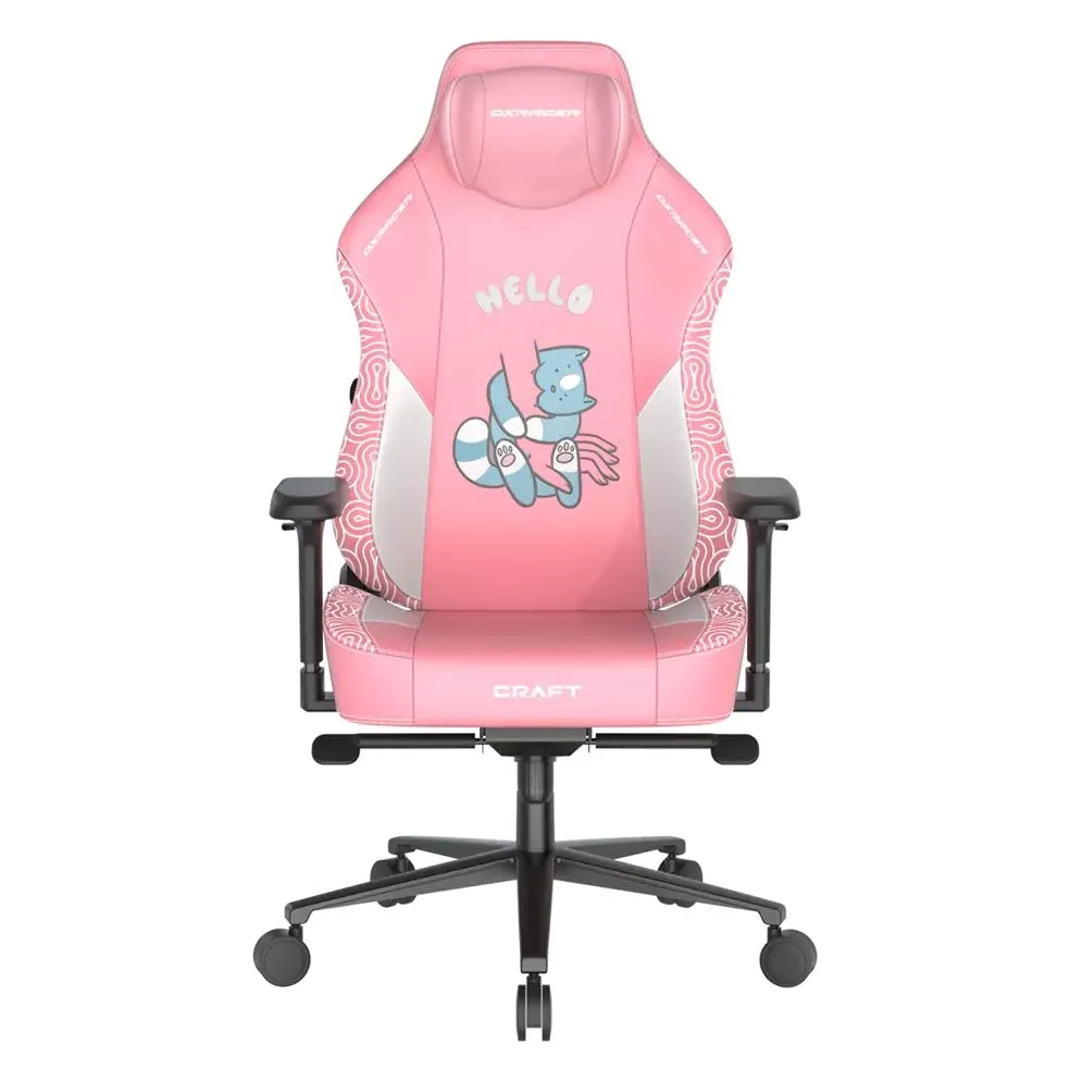 Игровое компьютерное кресло DX Racer Craft Hallo cat Pink (CRA-008-P-H1), розовый