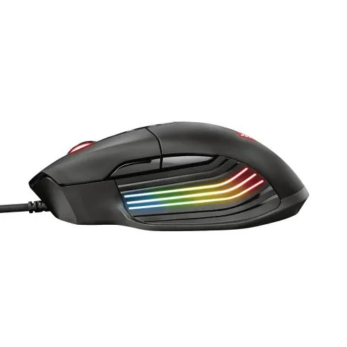 Мышь Trust GXT940 Xidon RGB (23574) [проводная, светодиодная, 10000 DPI, подсветка, черная]