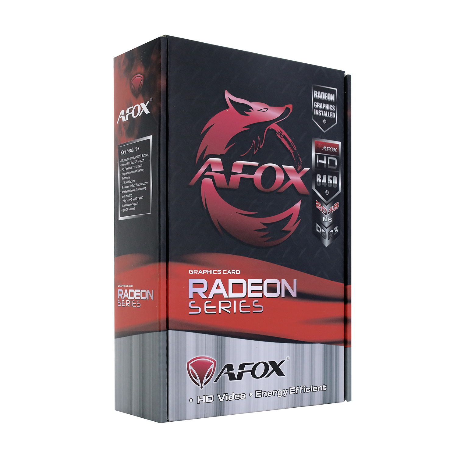 Видеокарта Afox HD 6450 (AF6450-2048D3L5) [2 ГБ, GDDR3, 64 бит, DVI, HDMI]