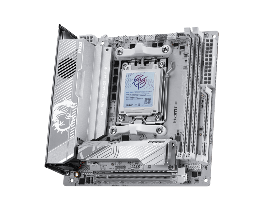 Материнская плата MSI MPG X870I EDGE TI EVO WIFI AM5 2xDDR5 2xSATA3 RAID M.2 HDMI 3xType-C mITX