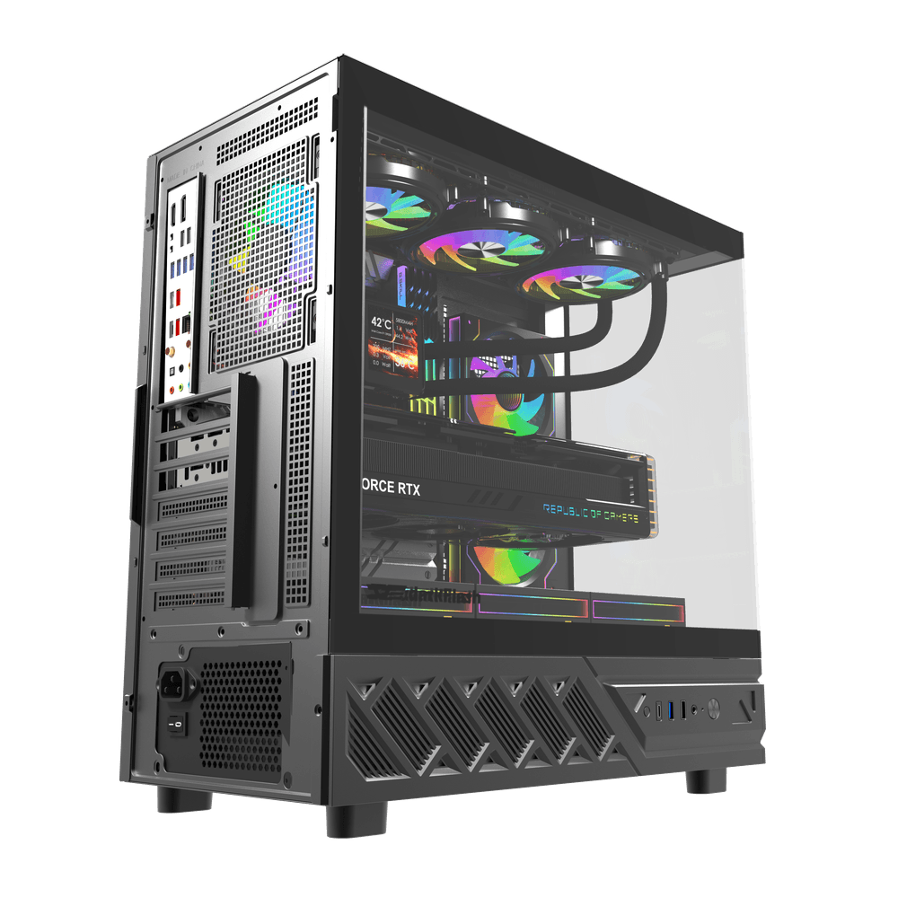 Корпус darkFlash DS950 (DF-DS950-BK) [Midi Tower, 6 x 120 мм ARGB, Черный]