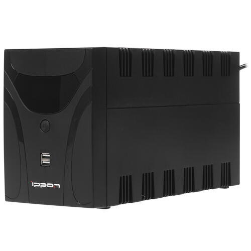 ИБП Ippon Smart Power Pro II 1200 Euro, 1200VA, 720Вт, AVR 162-290В, 4хEURO, управление по USB, RJ-45, LCD