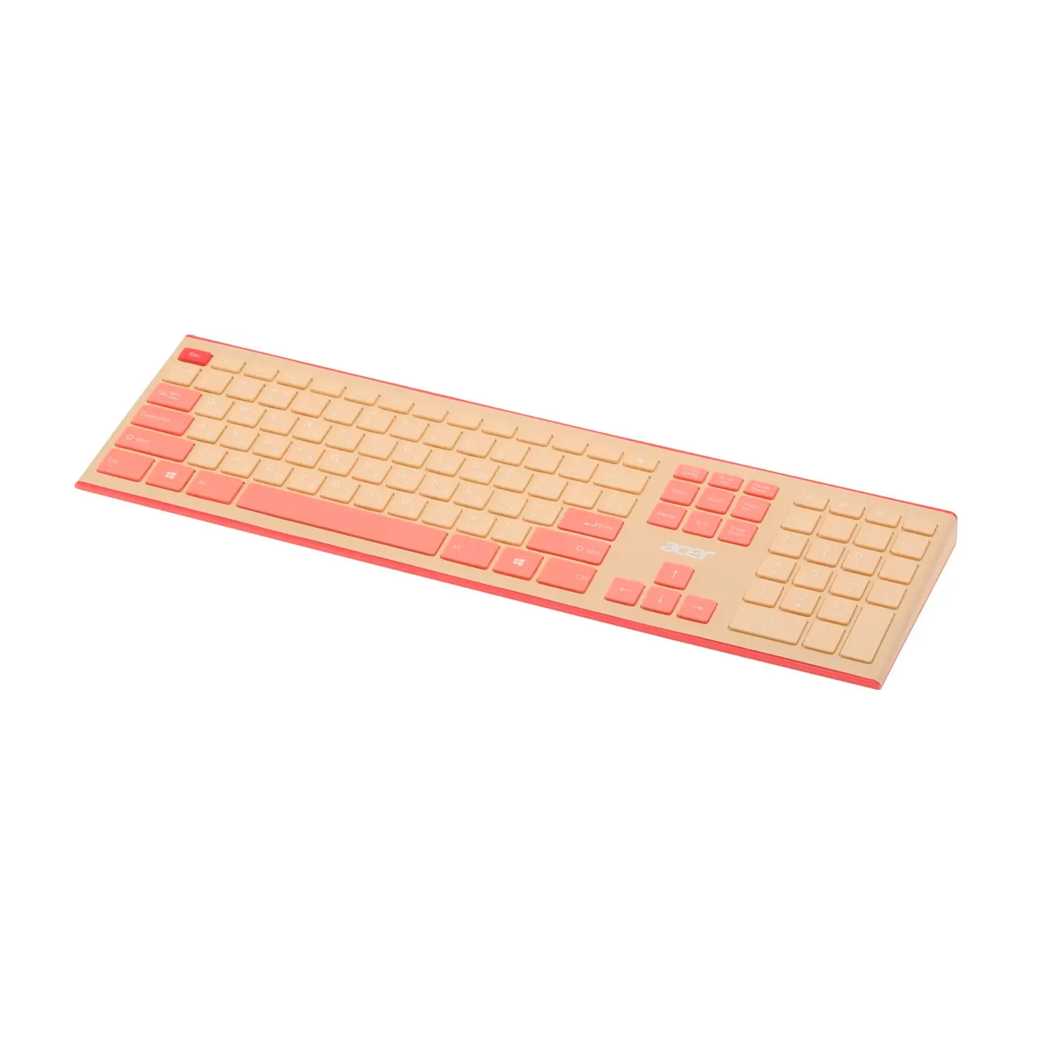 Клавиатура+мышь Acer OCC205 (ZL.ACCEE.00F) [мембранная, беспроводная, розовая]