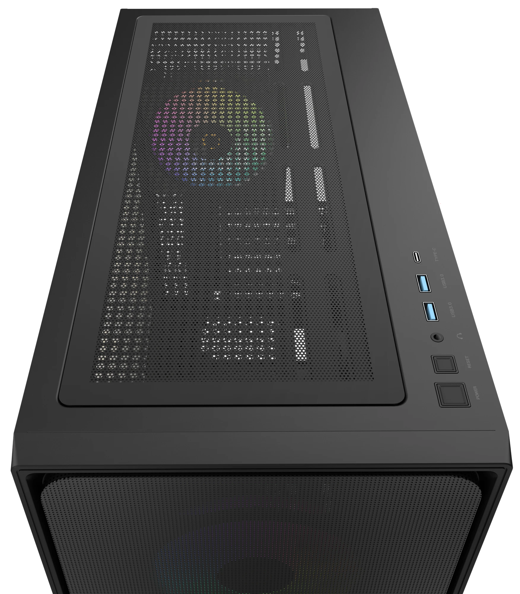 Корпус Ocypus Delta C70 (Delta-C70-BKG400XX-GL) [Midi Tower, 4 x 120 мм ARGB, черный]