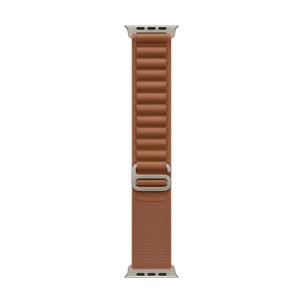 49mm Terra Cotta Alpine Loop - Large - Natural Titanium Finish (MFTD4ZM/A) коричневый + серебристый