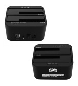 Док-станция для 2,5"/3,5" жестких дисков Agestar 3UBT6-6G, Черный External Docking Station, for SATA 2 HDD, USB 3.0, ext. PS, black