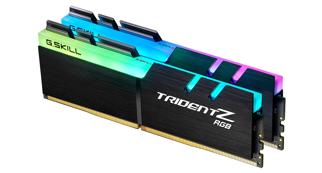Комплект оперативной памяти G.Skill Trident Z RGB (F4-3600C16D-32GTZRC) [32 ГБ, DDR 4, 3600 МГц, 1.35 В, подсветка, KIT]