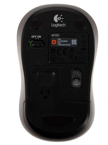 Мышь Logitech M185 Wireless [беспроводная, светодиодная, 1000 DPI]