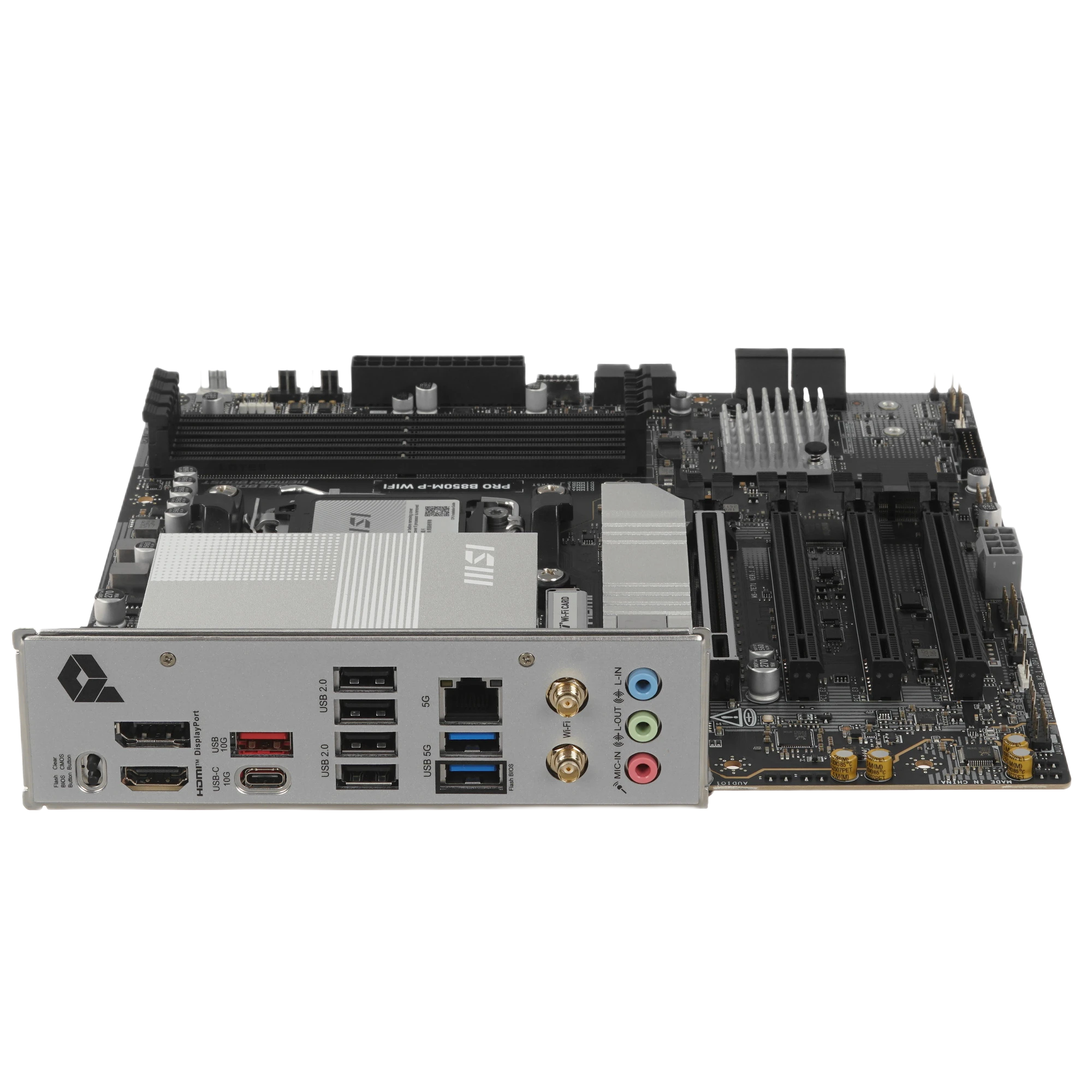 Материнская плата MSI PRO B850M-P WIFI AM5, AMD B850, 4xDDR 5, 3xM.2, 4xPCI-E x16, Micro-ATX