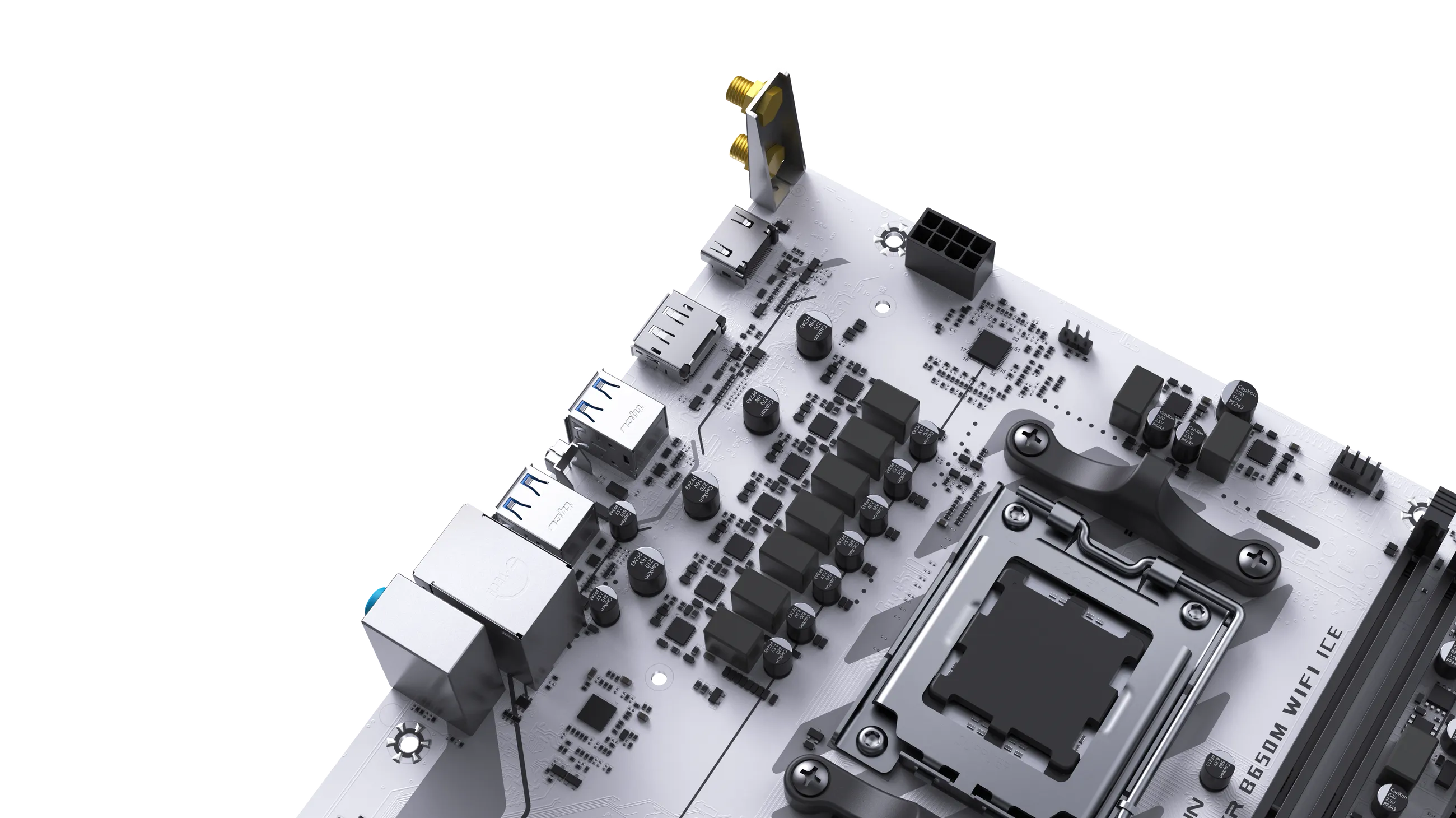 Материнская плата Maxsun Challenger B650M WIFI ICE [AM5, AMD B650, 2xDDR 5, 1xM.2, 1xPCI-E x16, Micro-ATX]