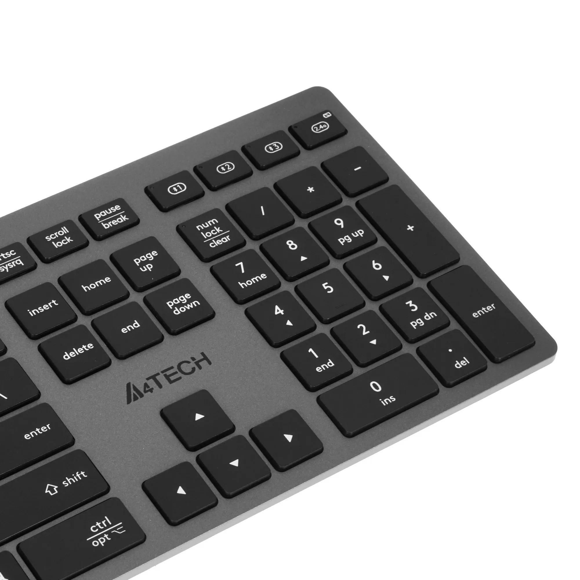 Клавиатура A4Tech Fstyler FBX50C [мембранная, беспроводная, серая]