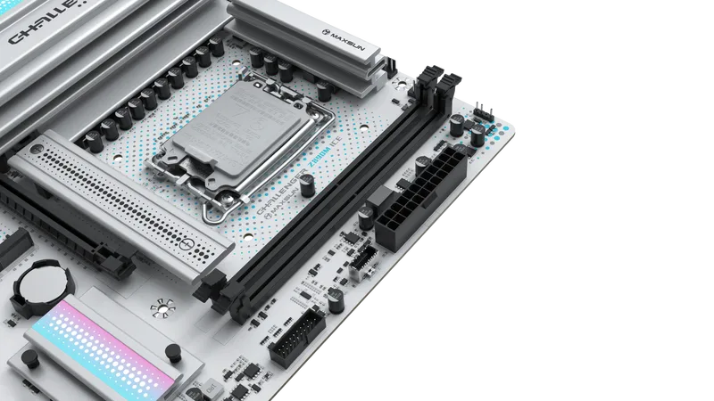 Материнская плата Maxsun Challenger Z890M WIFI ICE (Challenger Z890M WIFI ICE) [LGA 1851, Intel Z890, 2xDDR 5, 2xM.2, 1xPCI-E x16, Micro-ATX]