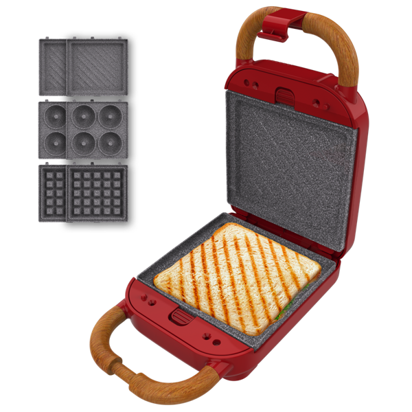 Сэндвичница Cecotec Rock'nToast Retro One красный