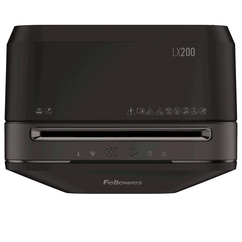 Шредер Fellowes Powershred LX200 [черный, DIN P-4, 4х12 мм, 12 лст., 22 лтр., Jam Proof]