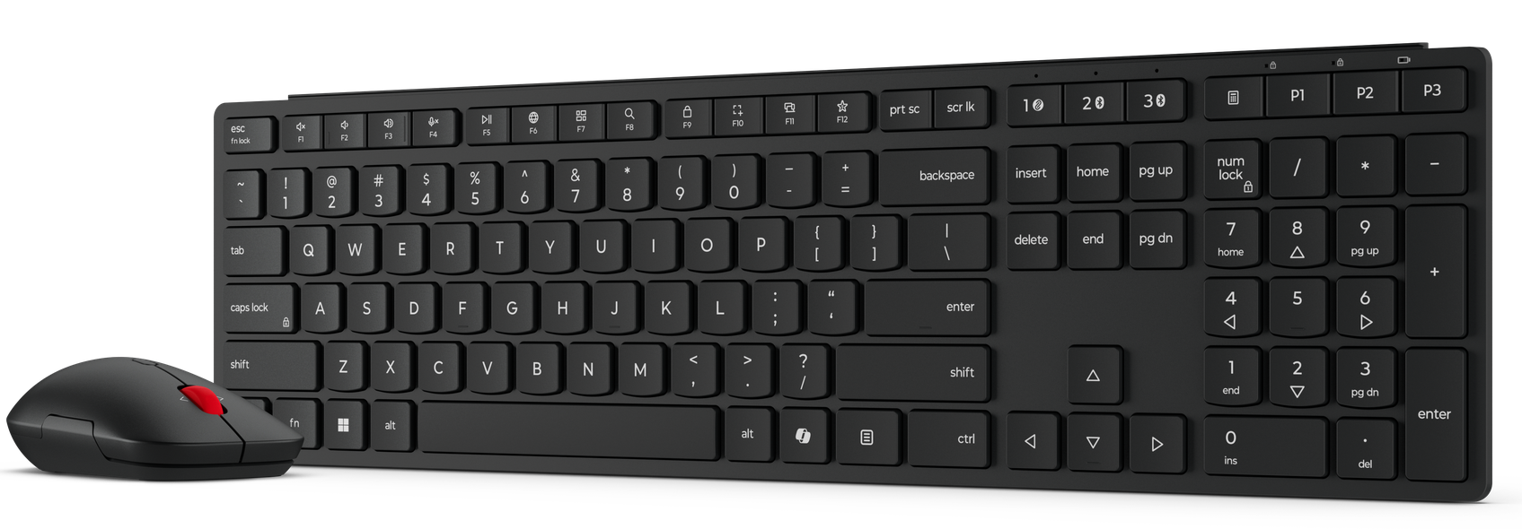 Клавиатура+мышь Lenovo Multi-Mode Pro Combo (4X31S04838) [мембранная, беспроводная, черная]