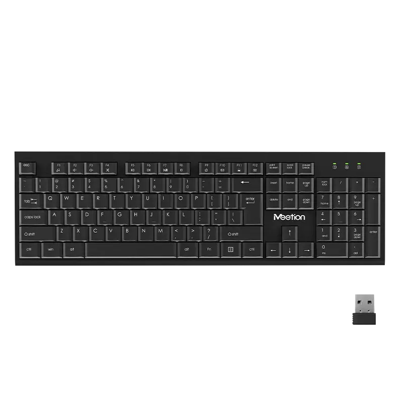 Клавиатура+мышь Meetion C4120 Little (MT-C4120 Little Black) [мембранная, беспроводная, черная]