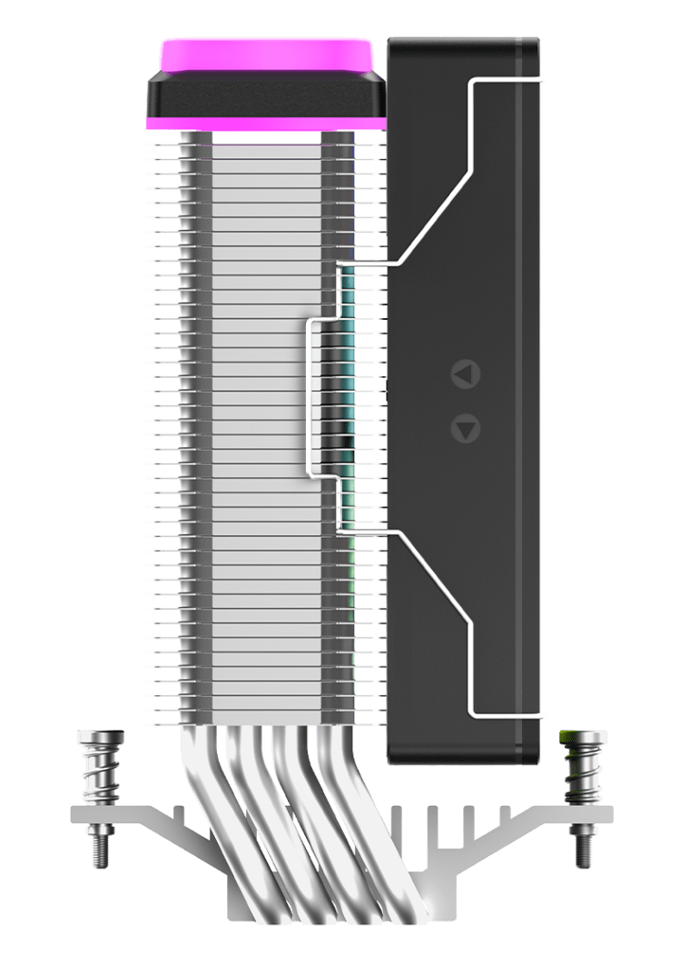 Система охлаждения Ocypus Delta A40 SE BK ARGB [120 x 120 мм, 1800 об/мин, 31 дБ, 4 pin]