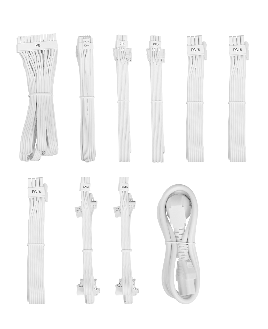 Блок питания Ocypus Iota P850 White (IOTA-P850-G1FFWH025X-EU) [850 Вт, 80 PLUS Gold, 8x SATA, 1 x 16 pin (12VHPWR), 3 x 6+2 pin PCIe, 2x 4+4 pin CPU, ATX]