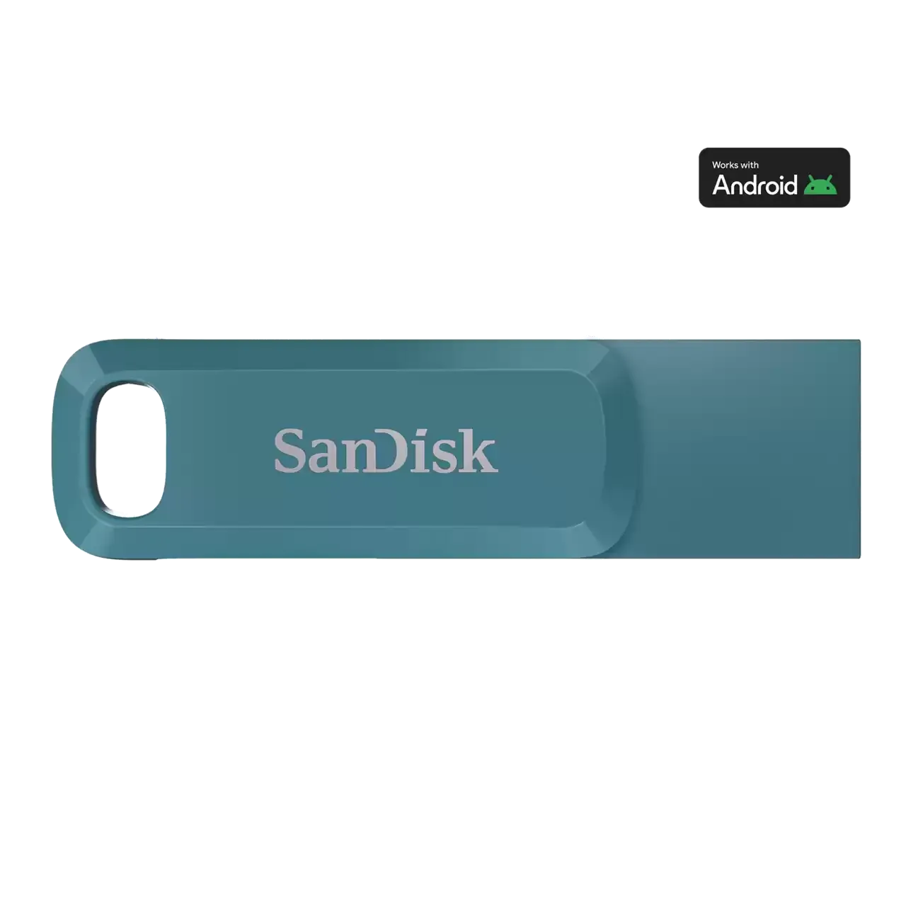 USB Флеш SanDisk Ultra Dual Drive Go USB Type-C (SDDDC3-064G-G46NBB), 128ГБ, 400 МБ/сек, Синий 