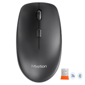 Мышь MeeTion BTM100 [беспроводная, светодиодная, 3200 DPI, 125 Гц, черная]