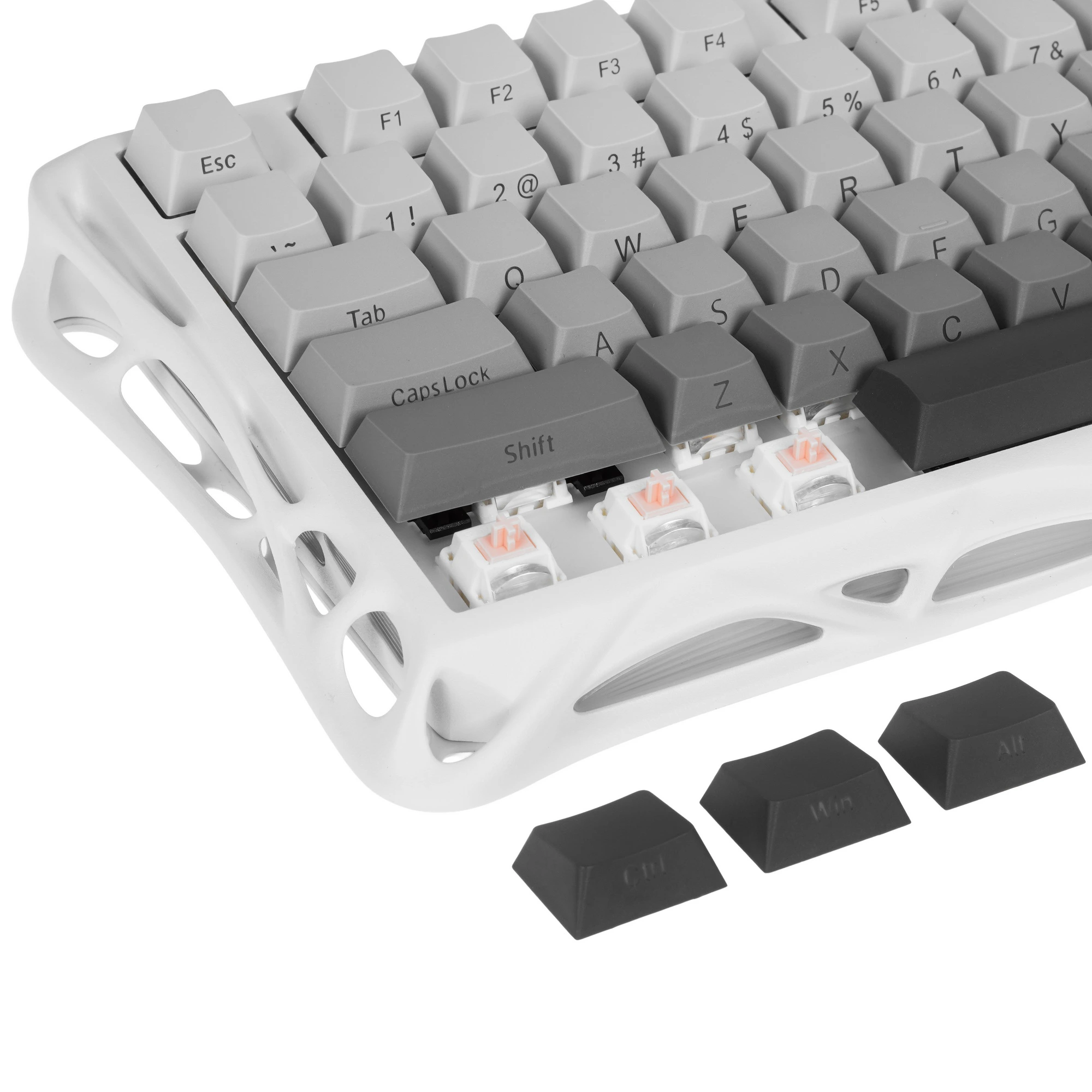 Клавиатура Gravastar Mercury K1 Gradient White [Механическая, беспроводная, клавиш - 79, подсветка, белая]