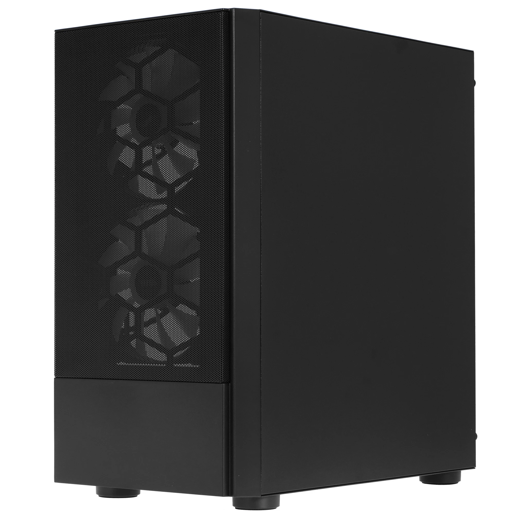 Корпус 1stPlayer FIREBASE X4-M (X4-M-BK-2F7-14-1F7) [Mini Tower, 2 x 140 или 1 x 120 мм, черный]