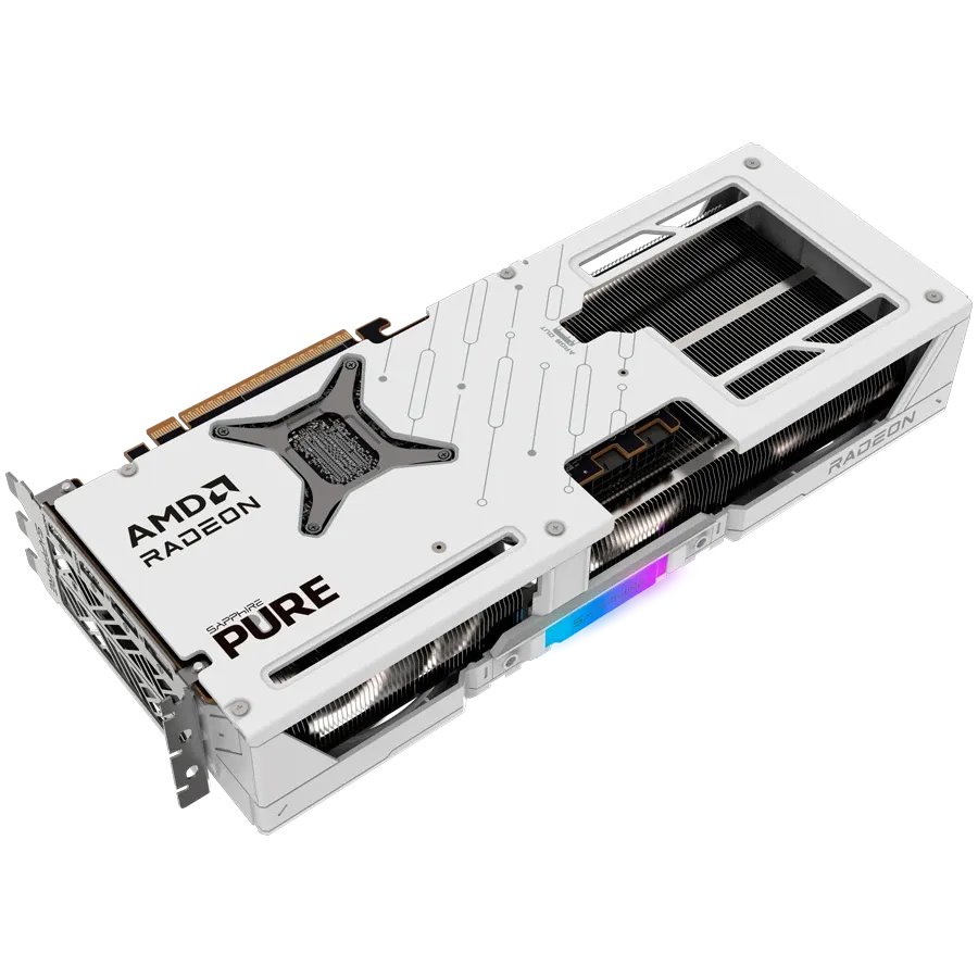 Видеокарта Sapphire PURE AMD RADEON RX 9070 XT GAMING OC 16GB DUAL (11348-02-20G) [16 ГБ, GDDR6, 256 бит, HDMI (2 шт), DisplayPort (2 шт)]