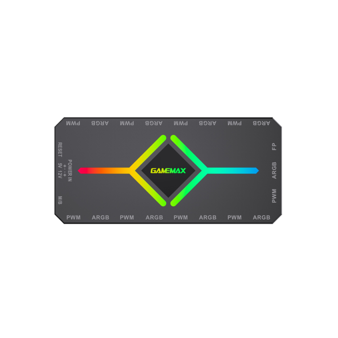 Контроллер подсветки Gamemax V4.0 ARGB+PWM HUB BK (12В) (1308-1300R0065) - купить в интернет-магазине Forcecom.kz Контроллер подсветки Gamemax V4.0 ARGB+PWM HUB BK (12В) (1308-1300R0065)
