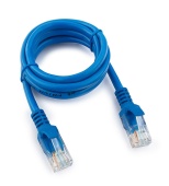 Патч-корд Cablexpert PP12-1M/B, синий Cable Patch cord UTP 5e-Cat 1 m