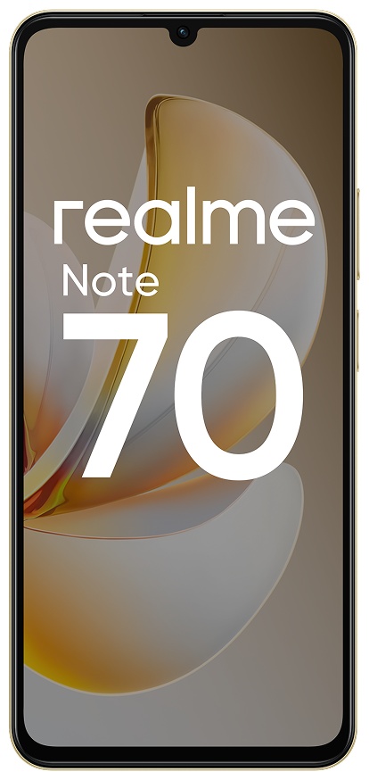 Смартфон Realme NOTE 70 RMX5313 [6.74", 128 ГБ, 6 ГБ, Золотистый]