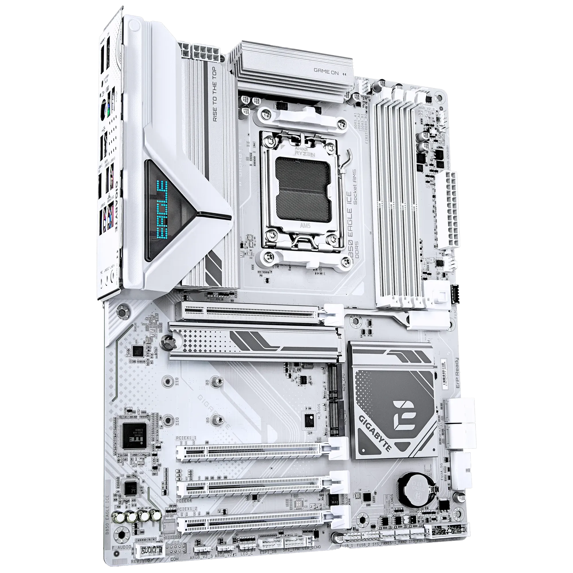 Материнская плата Gigabyte B850 EAGLE ICE [AM5, AMD B650, 4xDDR 5, 1xM.2, 4xPCI-E x16, Standard-ATX]