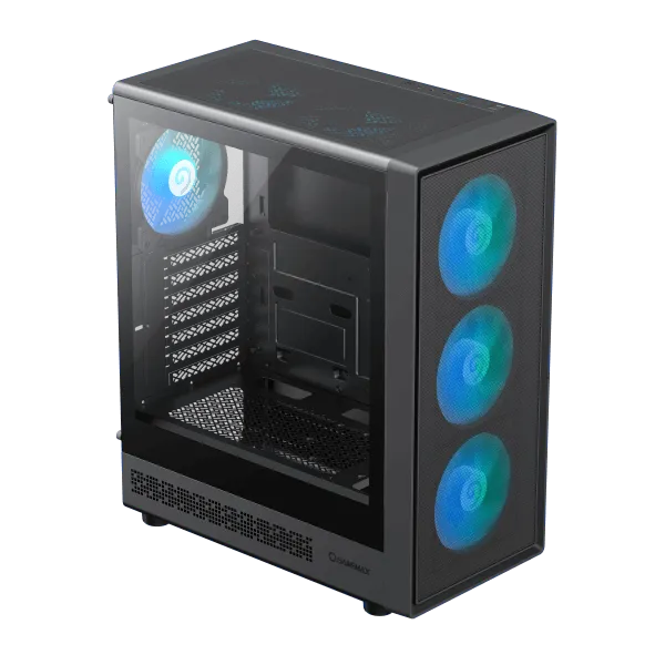 Корпус GameMax Storm 2 AB Black (1115-3803R0006) [Midi Tower, 3 x 120 мм, черный]