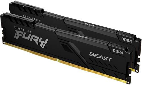 Комплект оперативной памяти Kingston Fury Beast (KF432C16BBK2/16WP) [16 ГБ, DDR 4, 3200 МГц, 1.35 В, KIT]