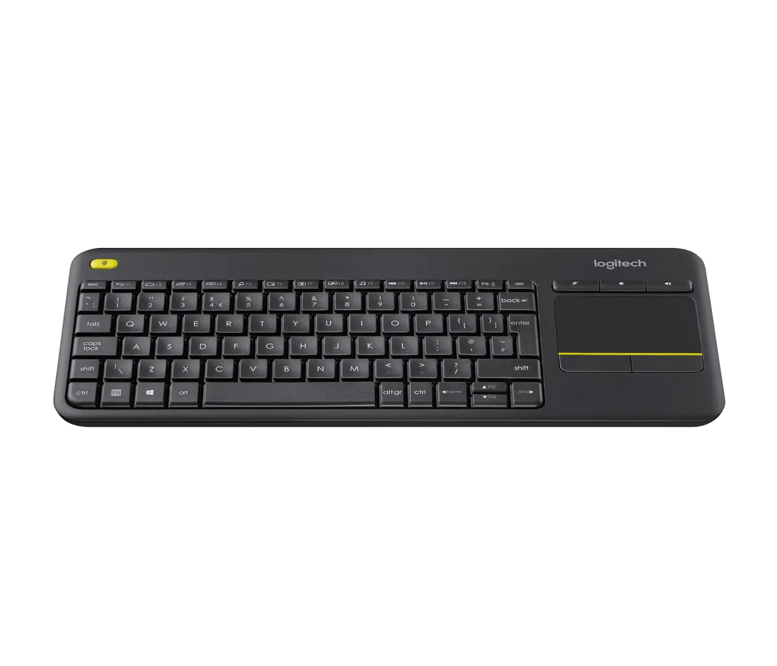 Клавиатура Logitech K400 Plus (920-007145) [мембранная, беспроводная, серая]