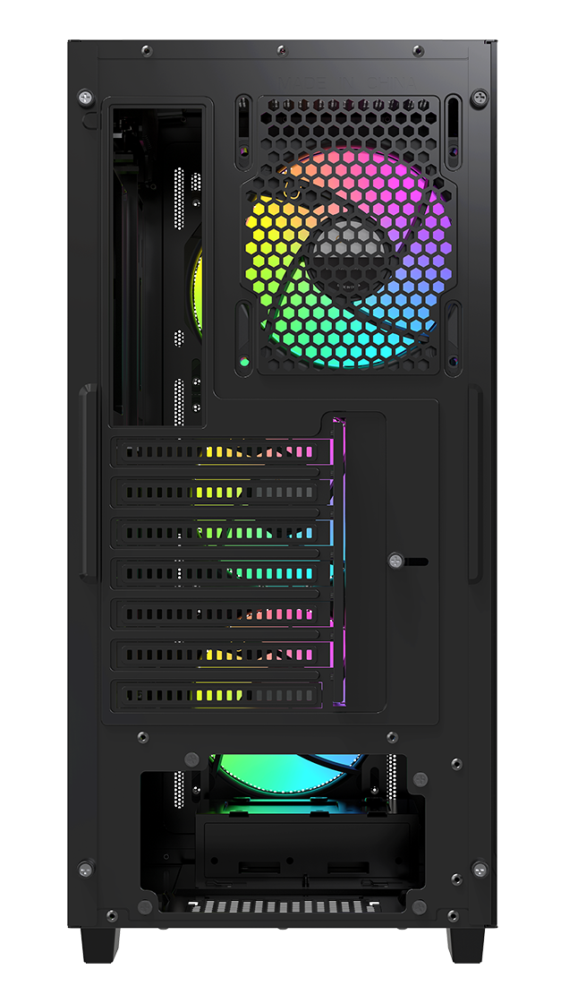 Корпус Ocypus Gamma C60 ARGB (Gamma-C60-BKG400XX-GL) [Midi Tower, 4 x 120 мм ARGB, черный]