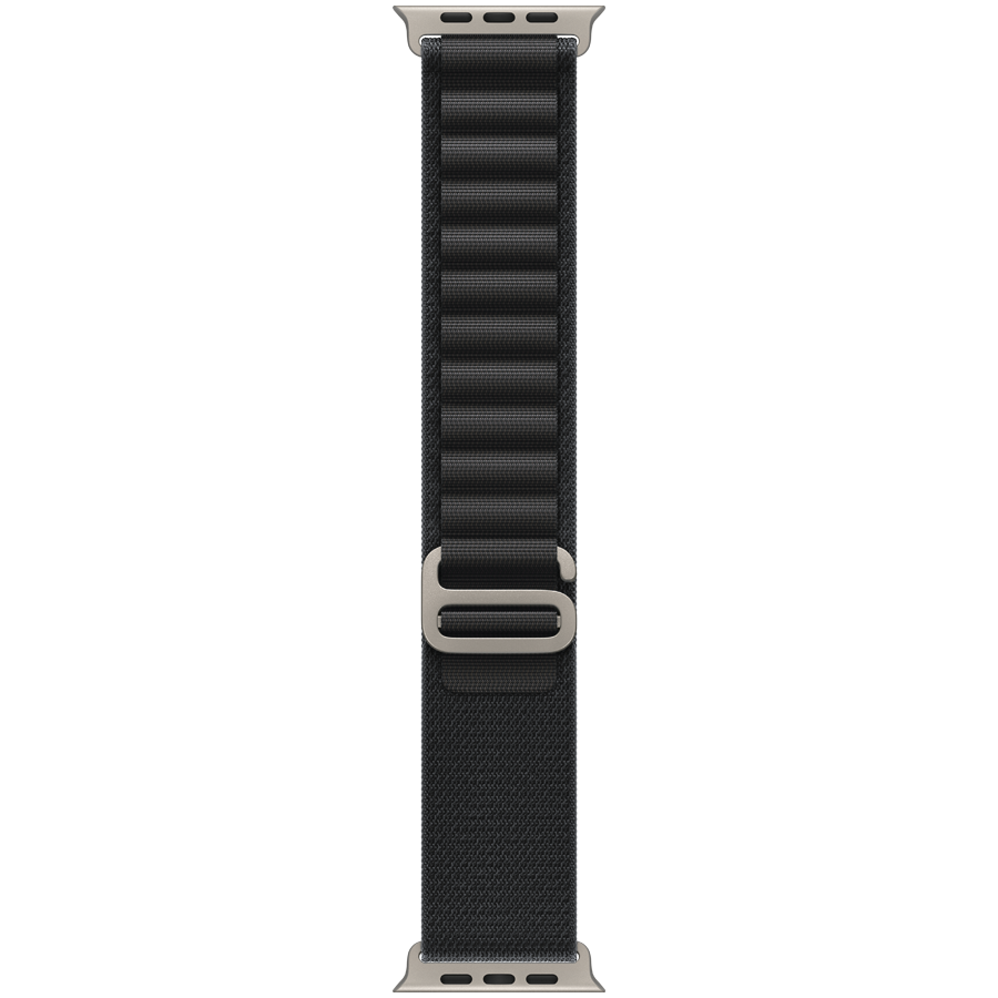 49mm Black Alpine Loop - Large (MFTG4ZM/A) - Natural Titanium Finish