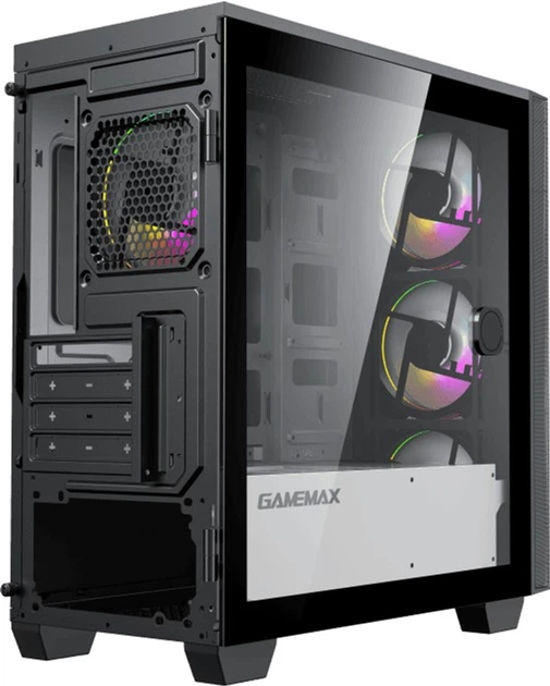 Корпус GameMax Aero mini Black (1110-6607R0017) [Mini Tower, 3 x 120x120 мм, черный]