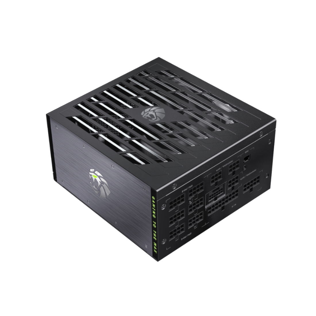 Блок питания GameMax LION CORE 1200P (2155-1200R0002) [1200 Вт, 80 PLUS Platinum, 8x SATA, 1 x 16 pin (12VHPWR), 4 x 6+2 pin PCIe, 2x 4+4 pin CPU, ATX]