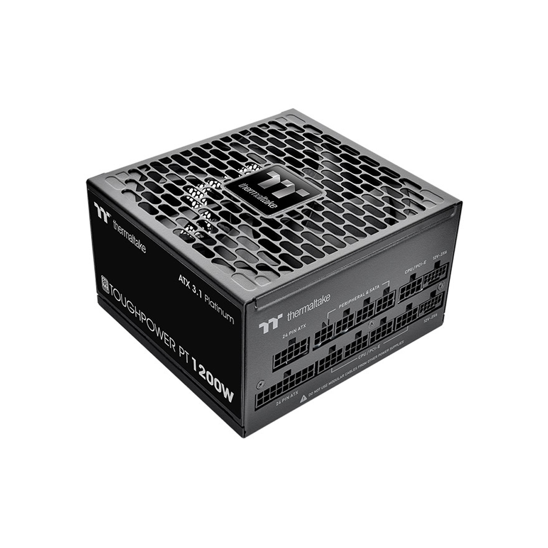 Блок питания Thermaltake Toughpower PT 1200W (PS-TPP-1200FNFAPE-1) [1200 Вт, 80 PLUS Platinum, 6x SATA, 1 x 16 pin (12VHPWR), 4 x 6+2 pin PCIe, 2x 4+4 pin CPU, ATX]