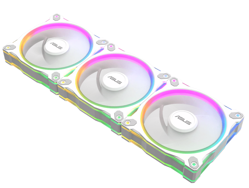 Комплект вентиляторов для корпуса Asus PRIME MR120 FAN ARGB WHITE [120 мм, 1600 об/мин, 58 CFM, 23 dB, PWM]